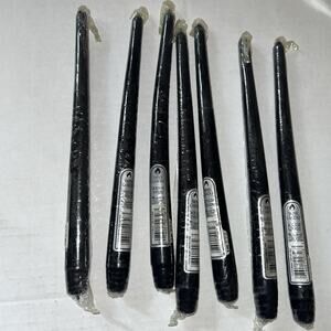Lot of 7 Taper Candle Bougie Effile Candle-Lite USA 11.5 In Black Candles New